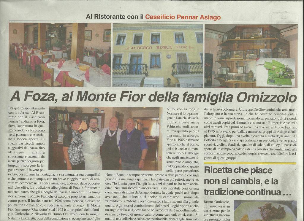 Hotel Monte Fior Foza Exteriér fotografie